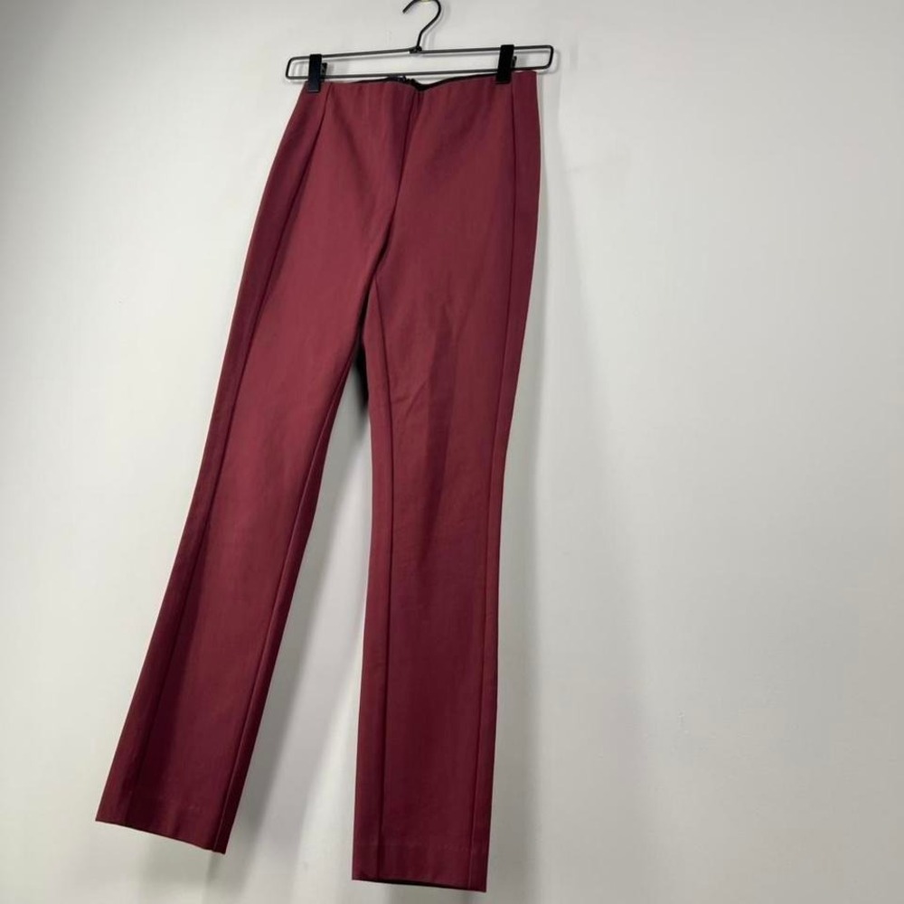 rag & bone burgundy tailored ankle‎ trousers beautiful minimalist trouser